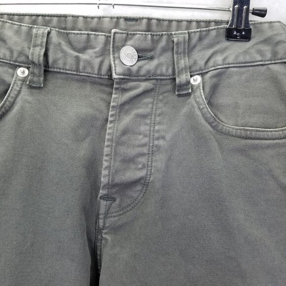 Buck Mason Jeans Maverick Slim Mens Sz 29 12oz Harbor Twill Grey Button Fly Flaw - Picture 2 of 16
